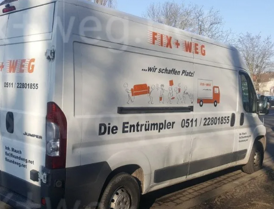 Fix + Weg aus Hannover - Fahrzeug für Entrümpelung